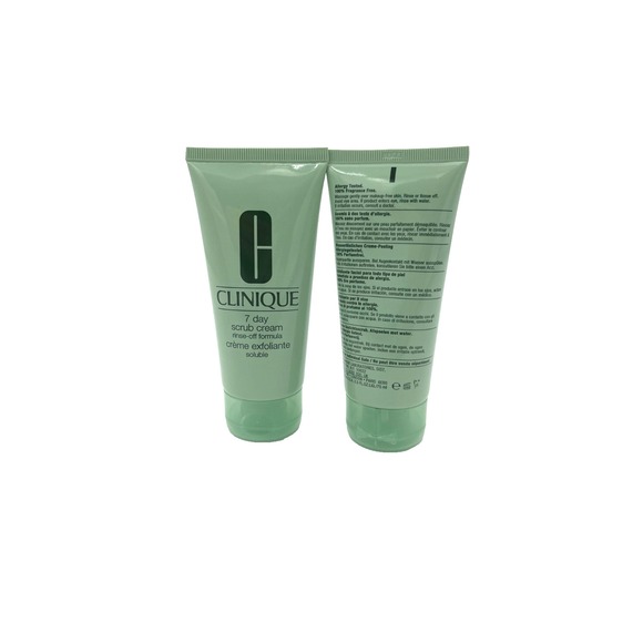 Clinique Other - Clinique 7 Day Scrub Cream Rinse-Off Formula Deluxe 2.5 oz / 75 ml x 2